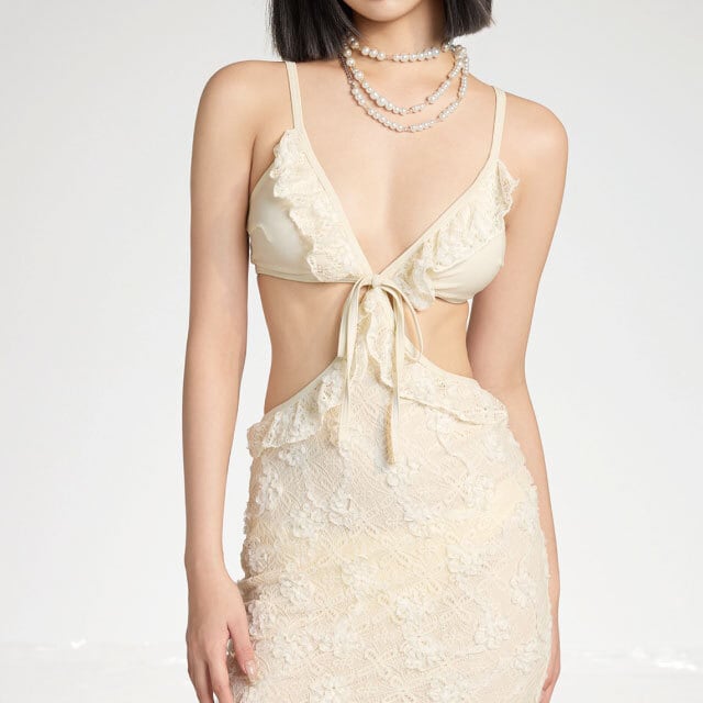 セパレート水着 パレオ 透け感 オフホワイト | y-boueki -import セパレート水着 パレオ 透け感 オフホワイト | y-boueki -import