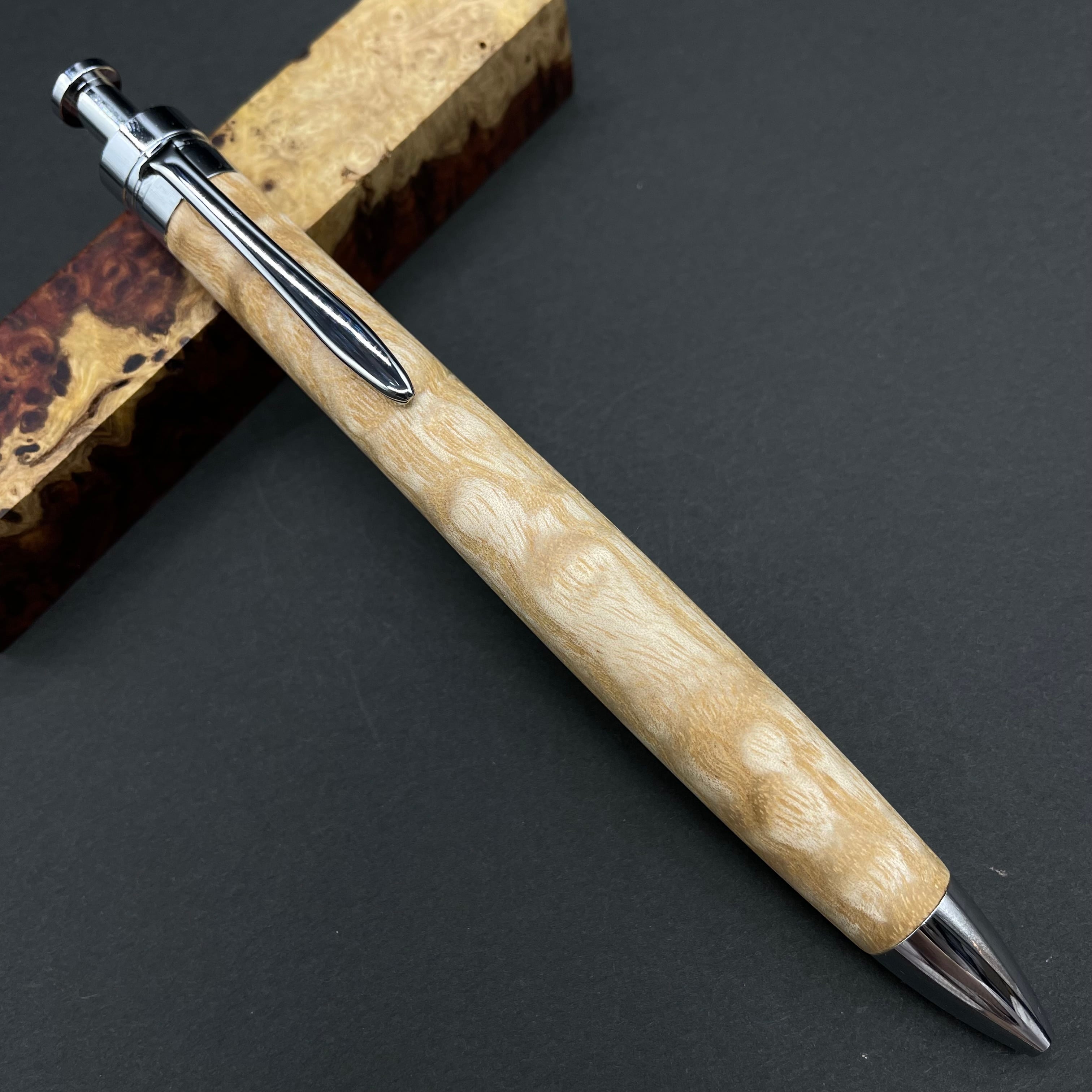 神代栗】木軸ペン 三神シャープ1100 / 三神ボール1000 | 富士瘤 Craft