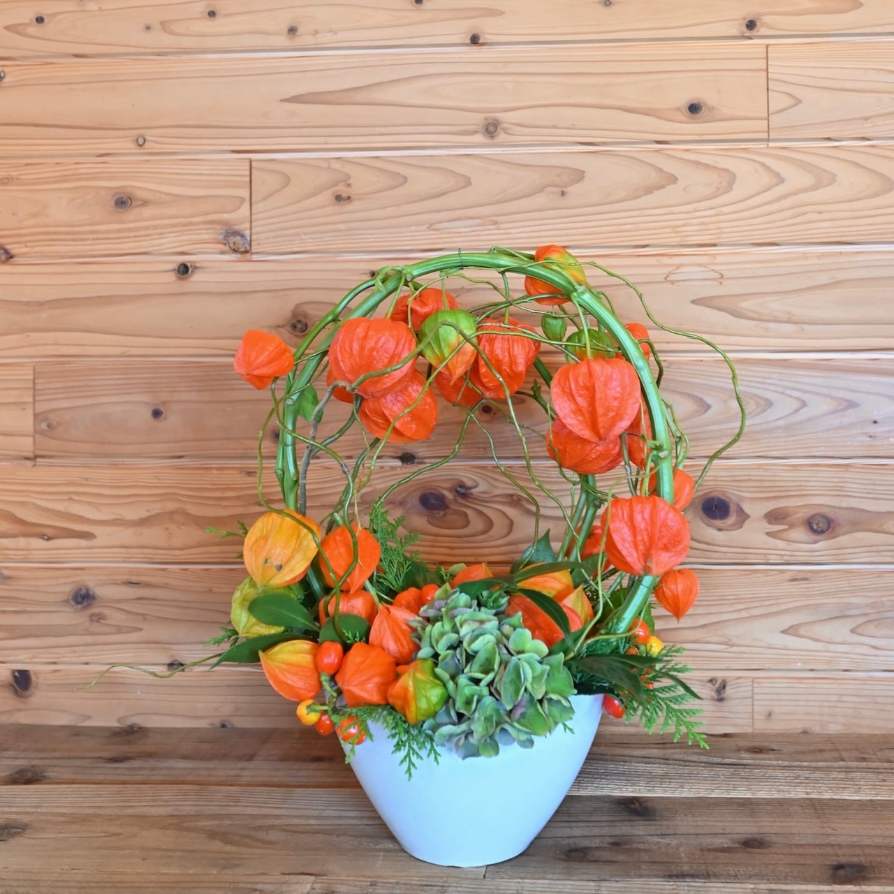 ほおずきアレンジ