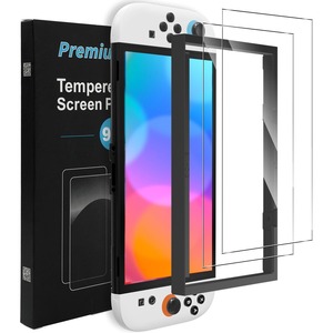 【努力特価】【2枚セット】For Switch2/スイッチ2保護フィルム ガラスフィルム 高感度タッチ Lucktree 強化ガラス 硬度9H 飛散防止 衝撃吸収 高透過率 指紋防止 撥水撥油 気泡防止 自動吸着 貼り付け簡単