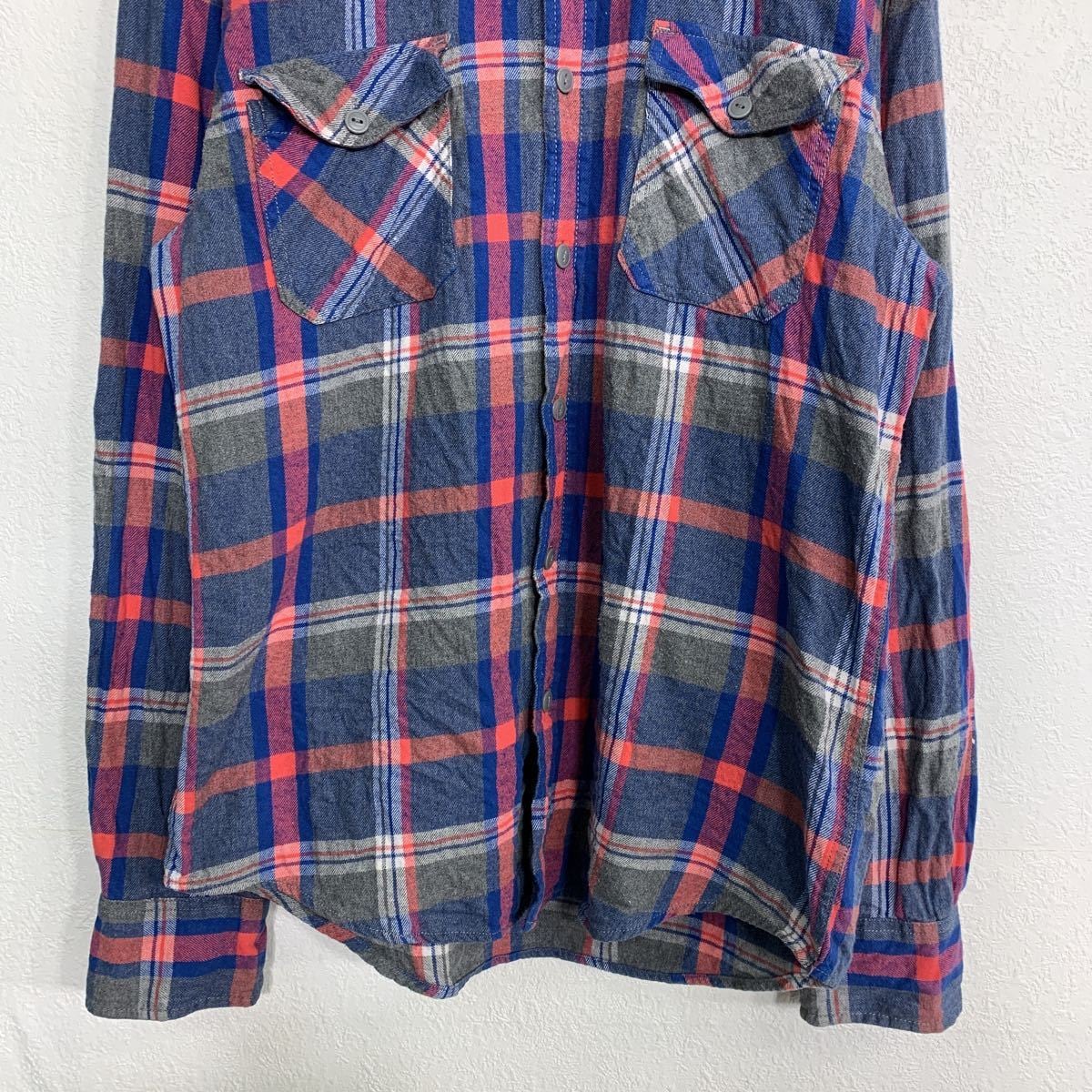 ARIZONA チェックシャツ Sサイズ アリゾナ ブルーピンク 古着卸