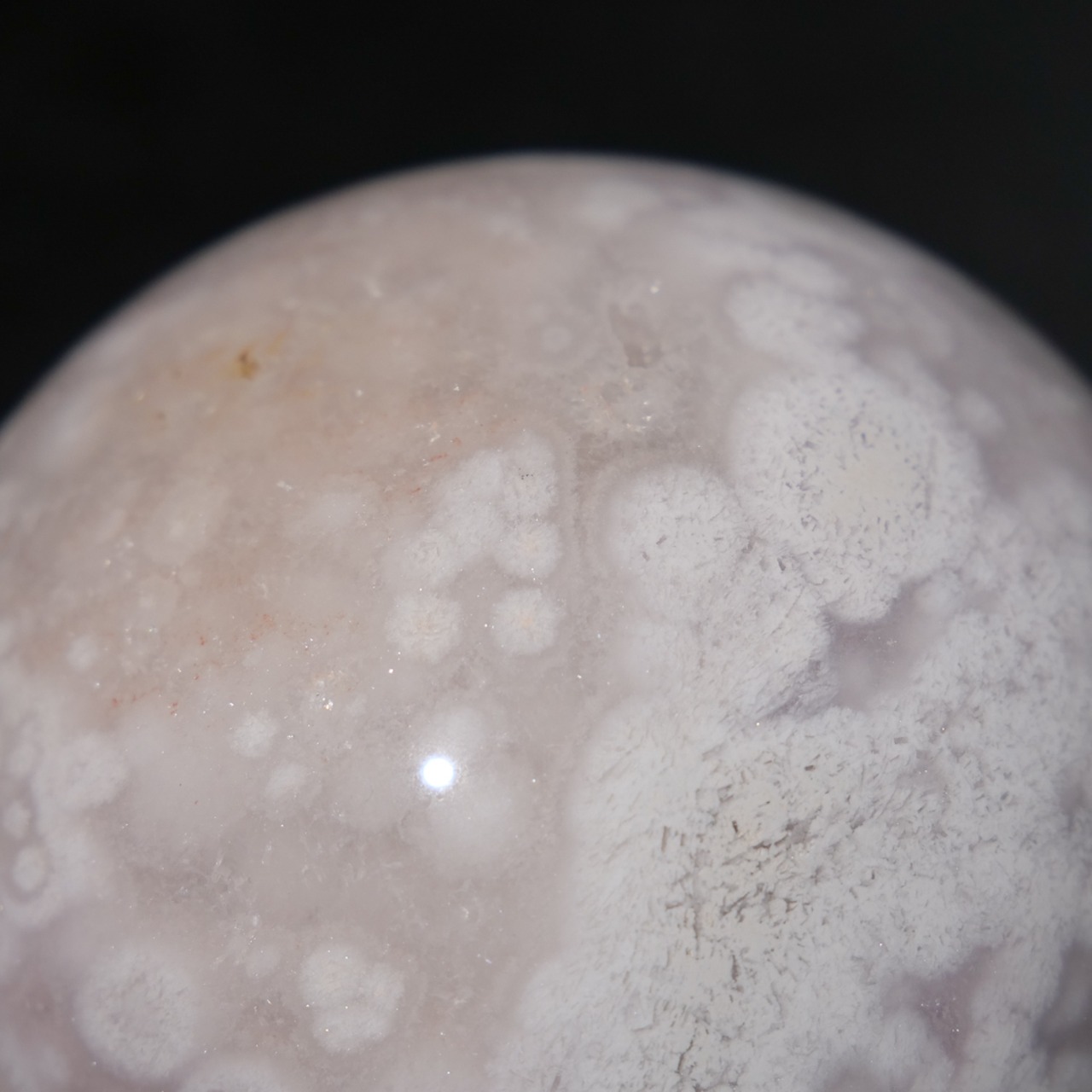 ピンク アメシスト アメジスト フラワーアゲート / スフィア【φ6.5cm】