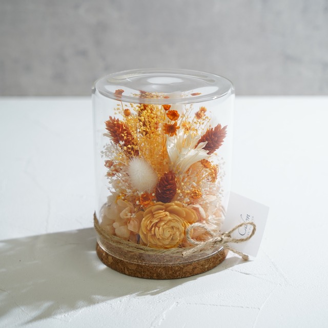 【オレンジ】ボトルフラワー Mサイズ BM-04≪限定１点≫