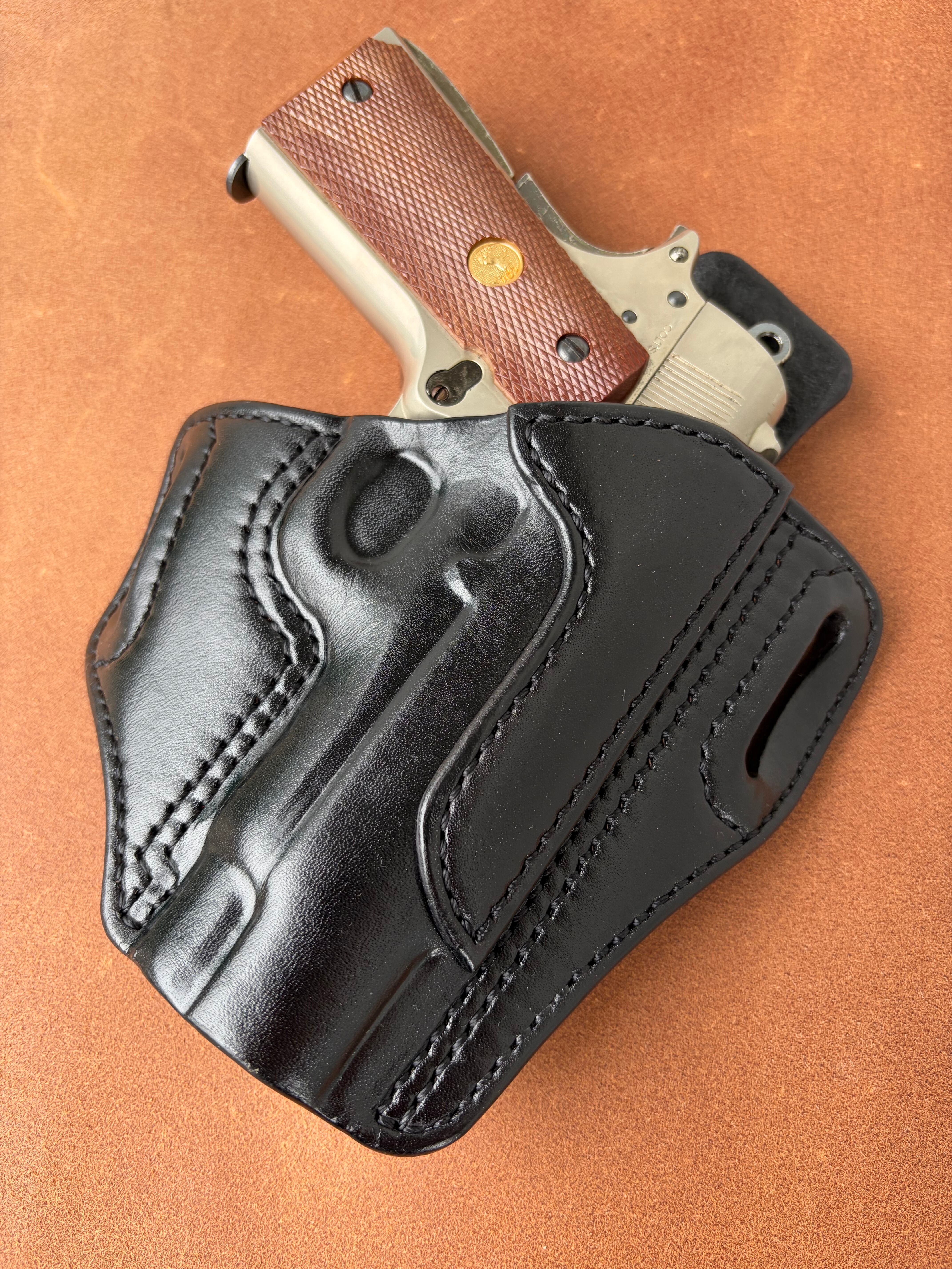 commander pancake leather holster Black | 黒沼興業