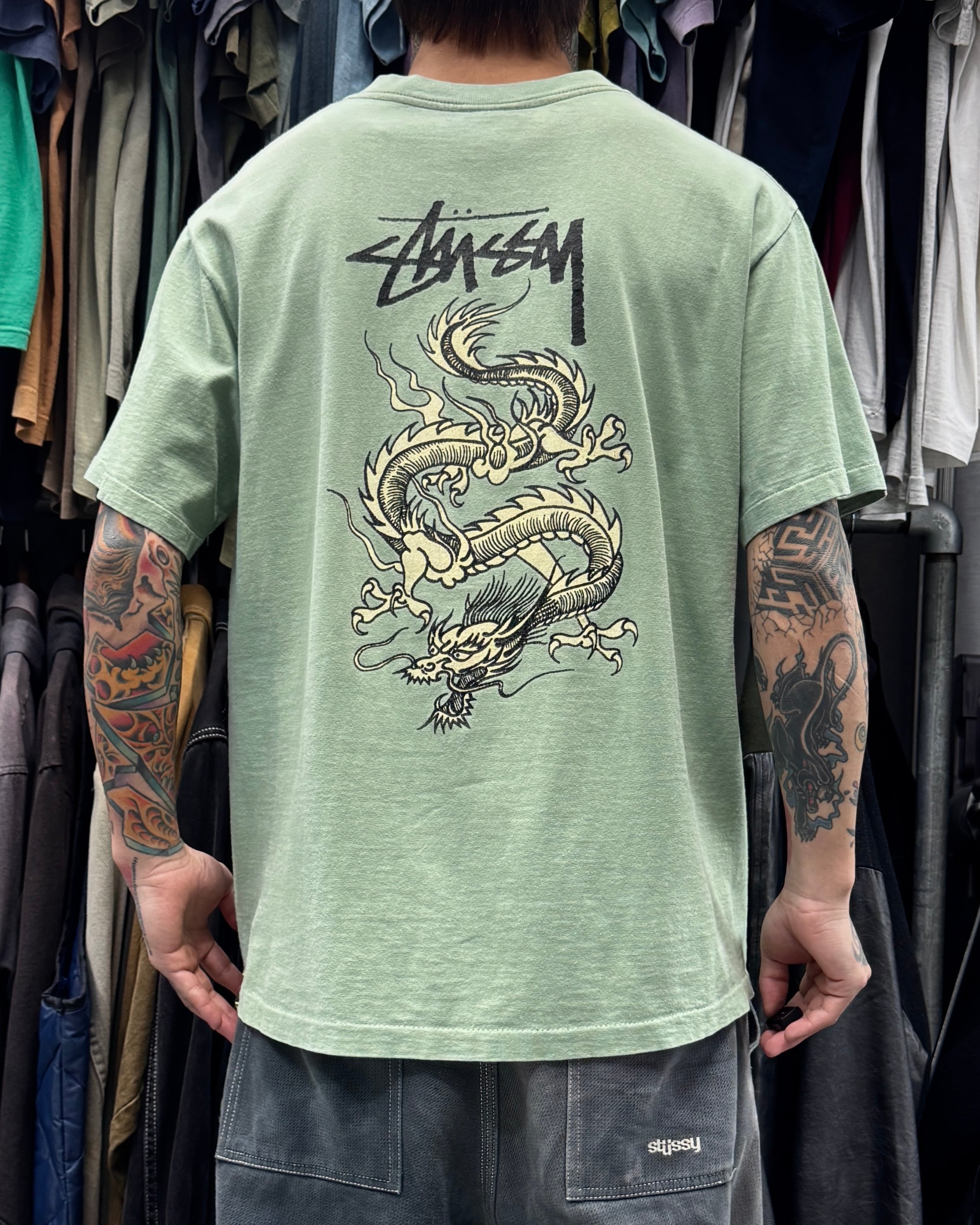 00's old stussy Photo Design Tee ”Josh Cheuse” ”Big Audio Dynamite