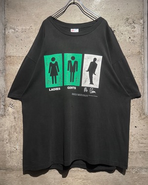 【Caka】90's “Mr. Bean” Pictogram Graphic Print Vintage T-Shirt