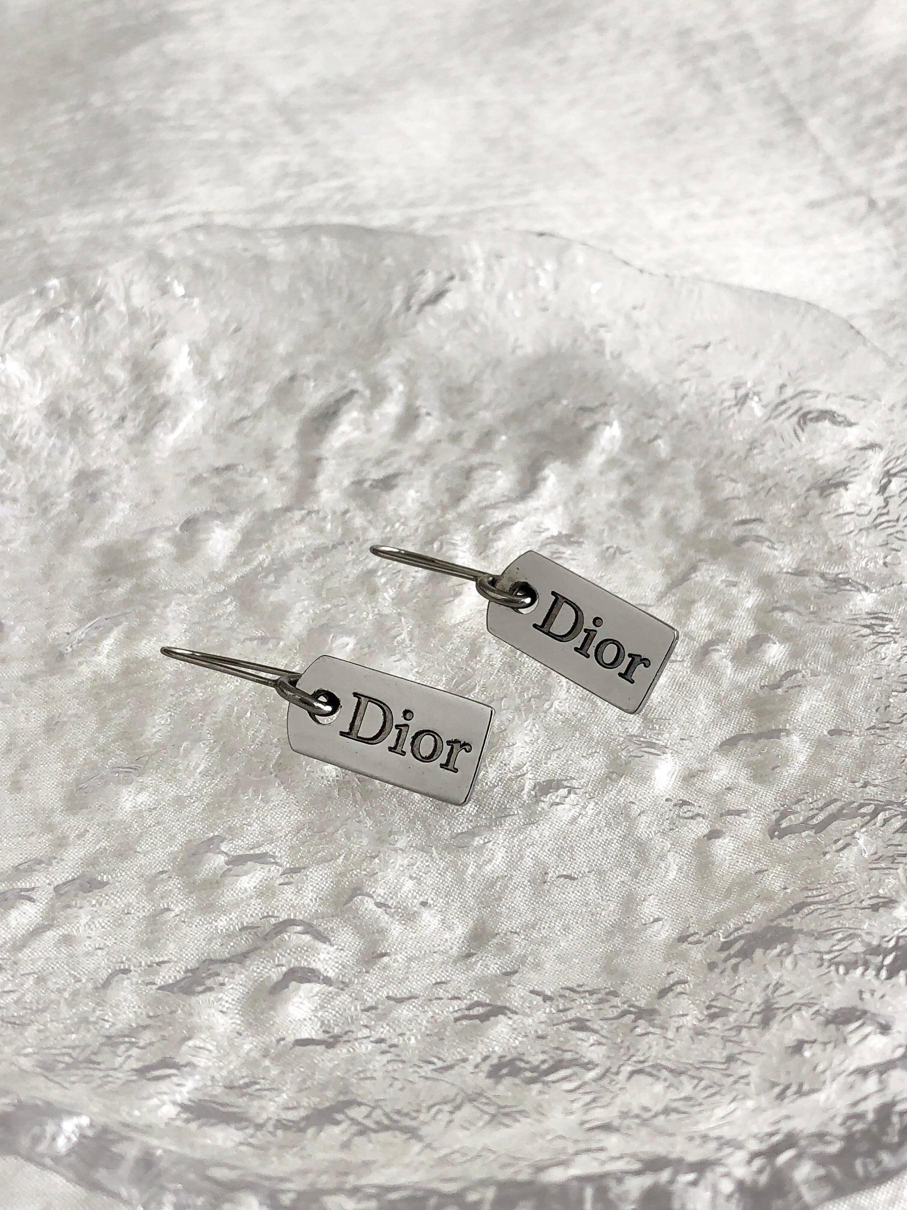 Christian Dior クリスチャン ディオール ピアス シルバー DIORロゴ