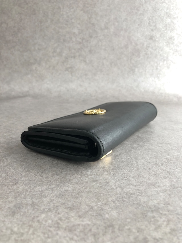 LOEWE ロエベ 財布 ブラック アナグラム レザー vintage ヴィンテージ オールド e5x6uj