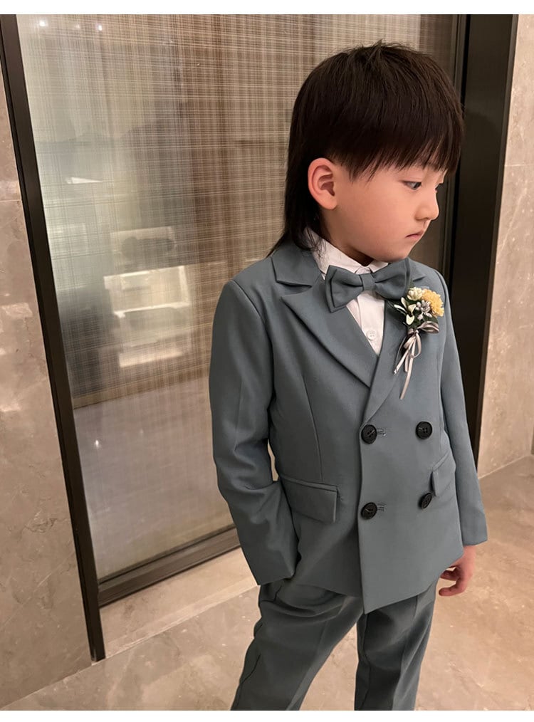 新作 ] ダブルボタンスーツ 4点セット セットアップ 男の子 ボーイズ 子供服 韓国子供服2023年 | 子供服のMurababy