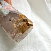 フラワーアゲート タワーC66*桜瑪瑙*天然石インテリア*パワーストーン*天然石置き物