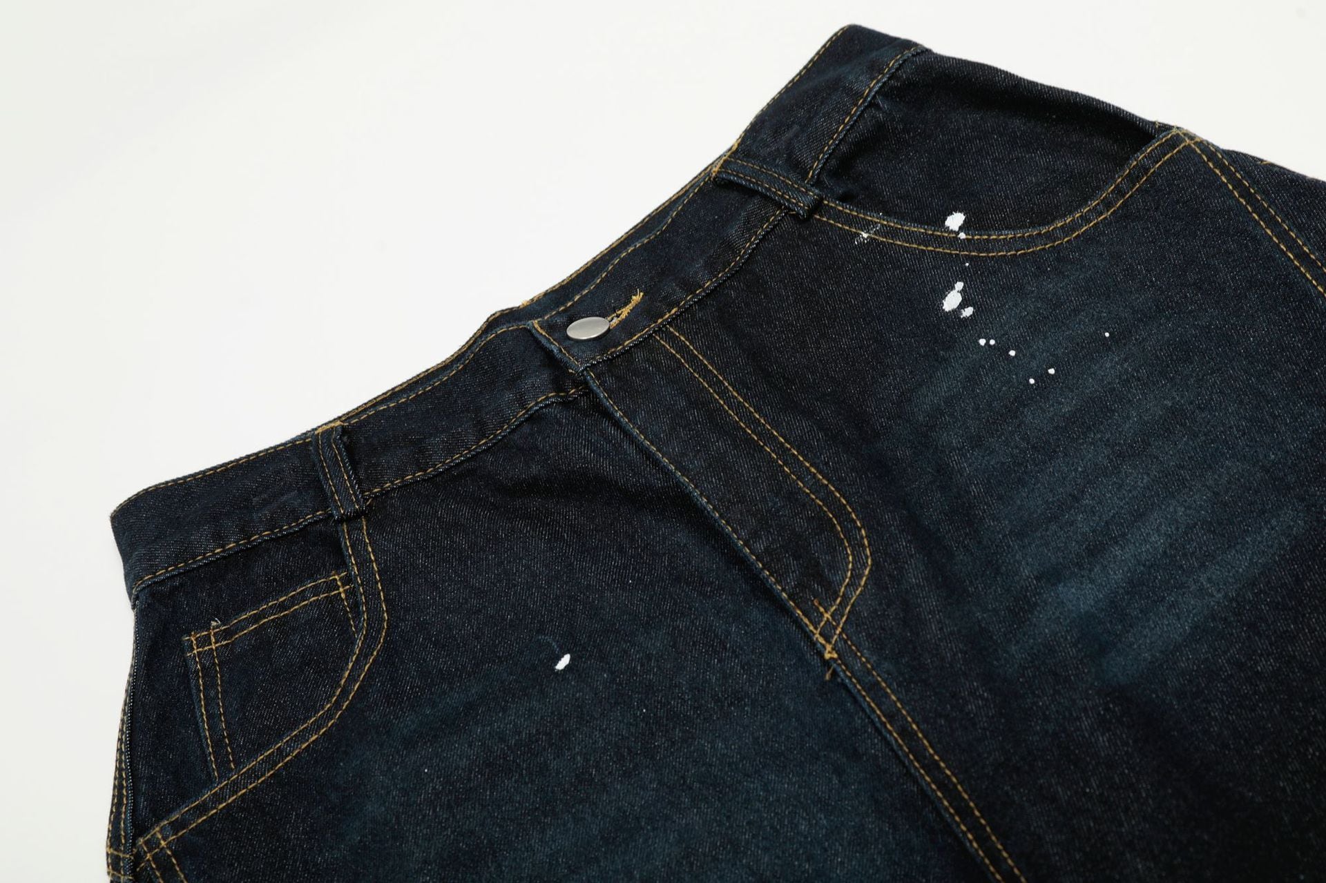 ペイントワイドデニム el1449 | elev fashion store