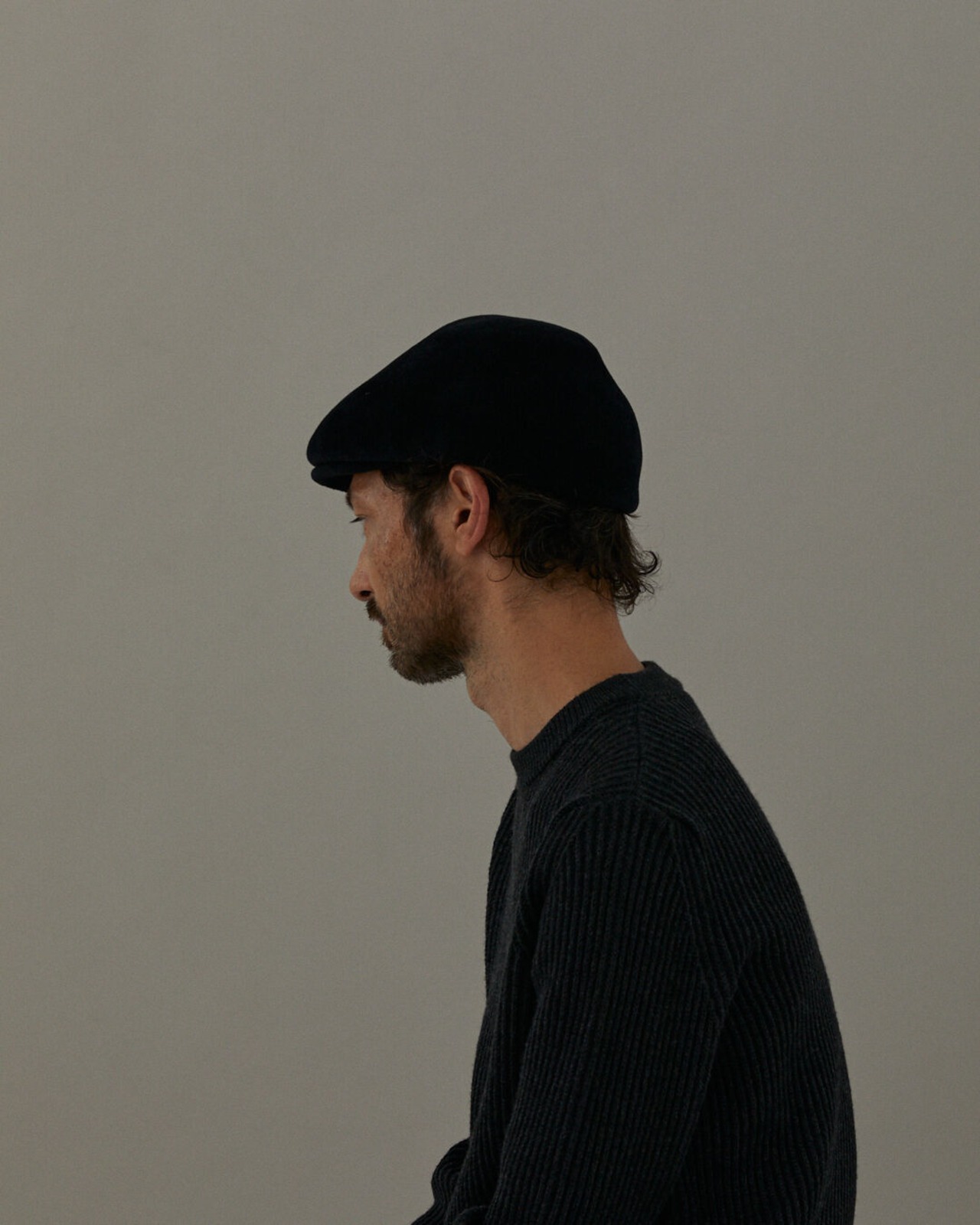 chisaki（チサキ）Tolo / ラビットベロア キャスケット(ハンチング）GREY