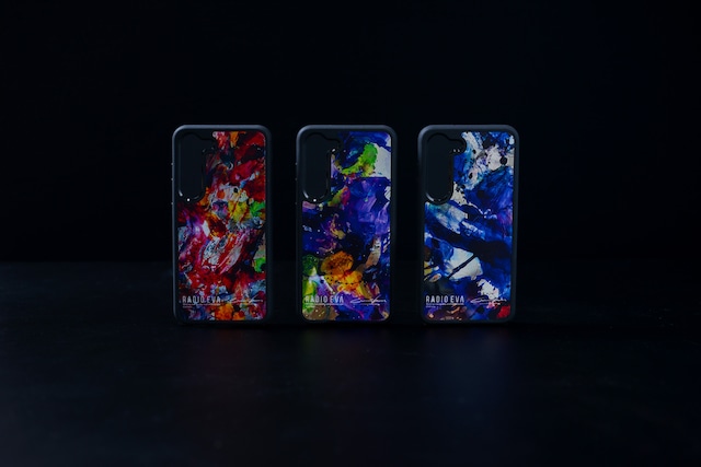 EVANGELION Painting MOBILE CASE by Cigarette-burns Galaxy ＜RED(EVA-02)＞