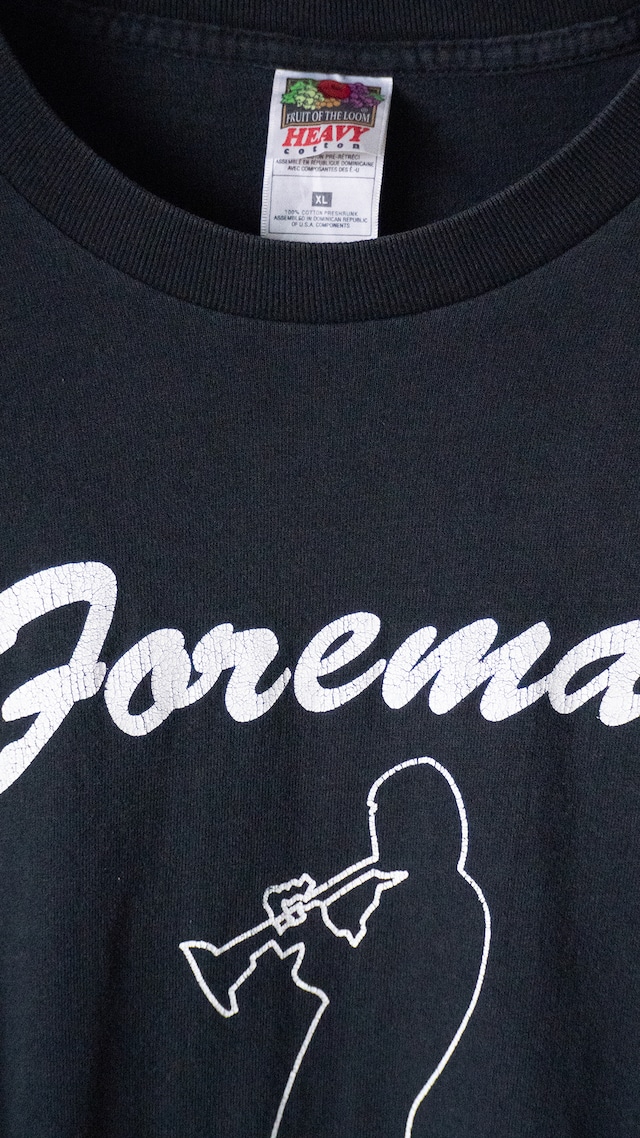 "Foreman" used Local jazz band t-shirt
