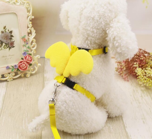 犬用ハーネス リード 天使の羽 ポップカラー5色から選べるエンジェルハーネス ワンちゃんの素敵なアイテムとレディーの美容のセレクトショップワンワンダフル