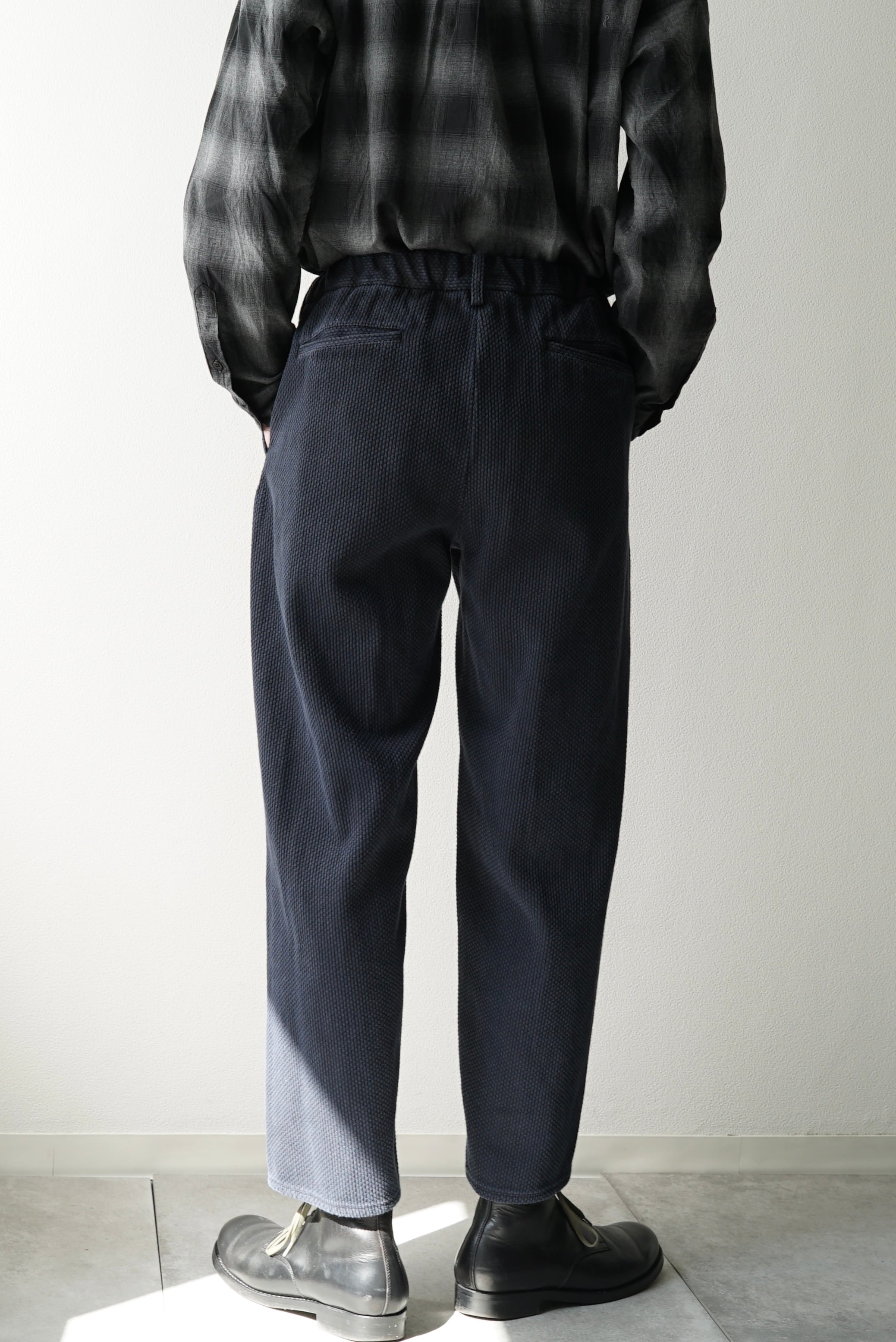 Sashiko / Side Seamless Slacks (墨+INDIGO) | C O L I N A
