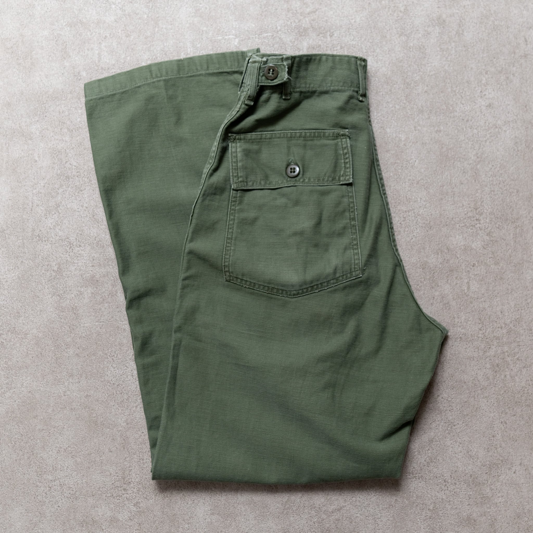 SMALL】U.S.Army Utility Trousers OG-107 実物 米軍 ベイカーパンツ 
