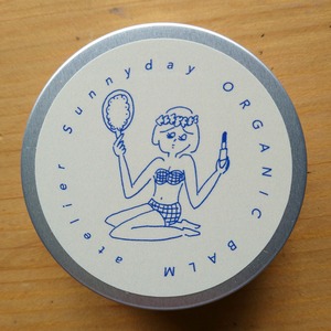 <ORGANIC BALM №1>シアバター×ホホバオイル配合 【ミヤタチカ × atelier SUNNY DAY オリジナルイラスト缶】