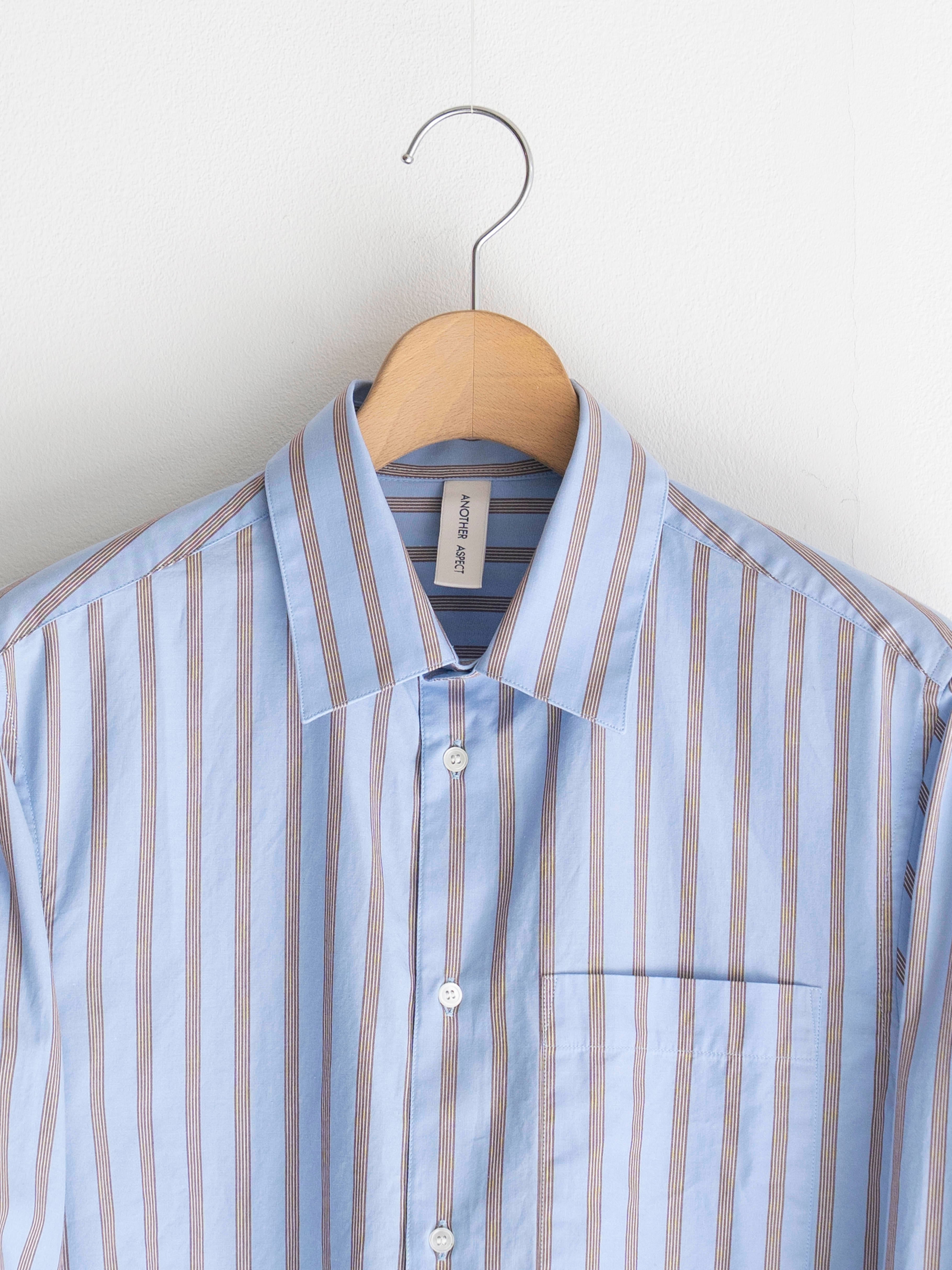 ANOTHER ASPECT ANOTHER Shirt 3.0 Blue/Brown Stripe | BEST PACKING