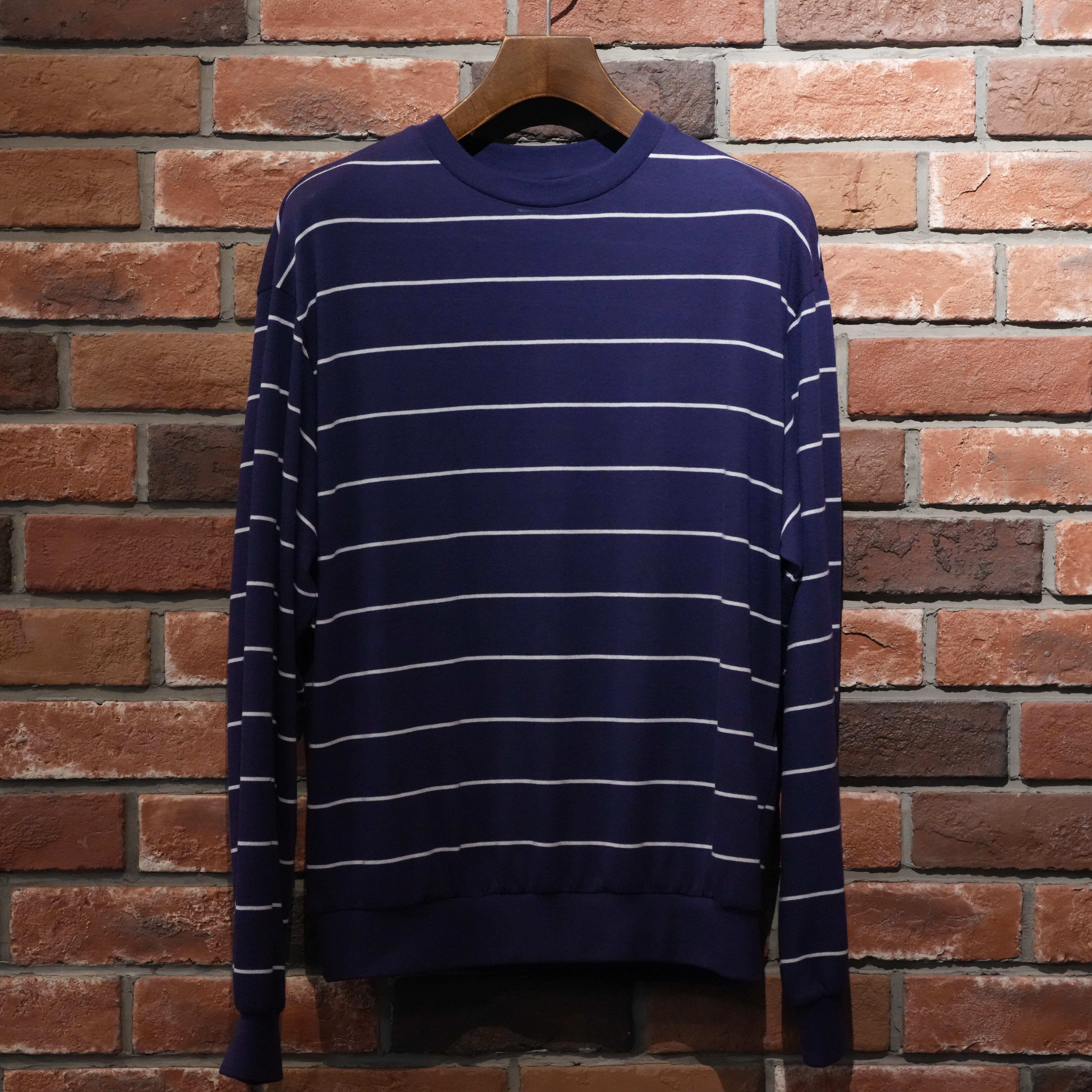 MAATEE&SONS(マーティーアンドサンズ) 26SS "L/S BORDER TEE "WOLF"" -NVYWHITE-