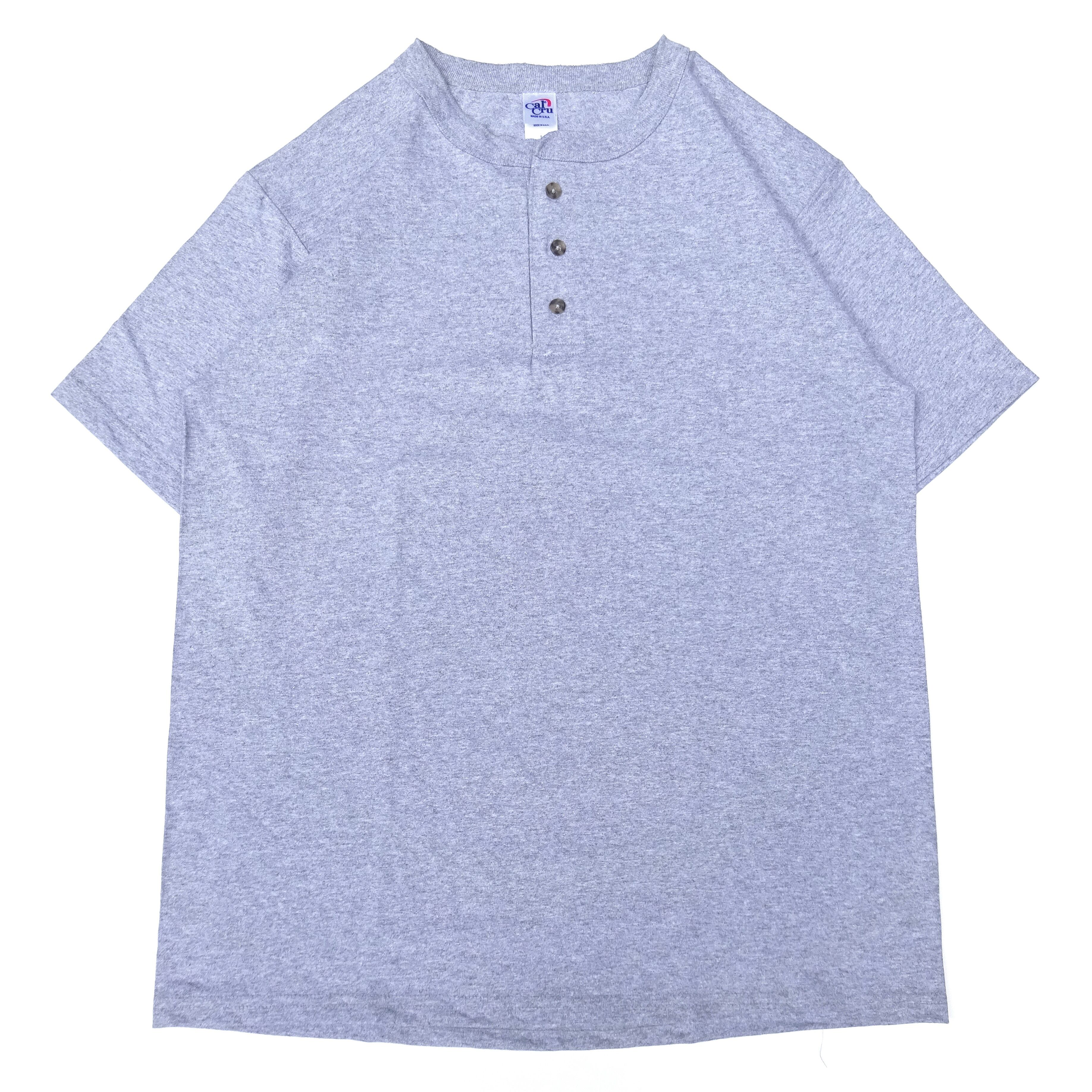 CalCru (カルクルー) 3 Button 7.2 oz Henley ヘザーグレー