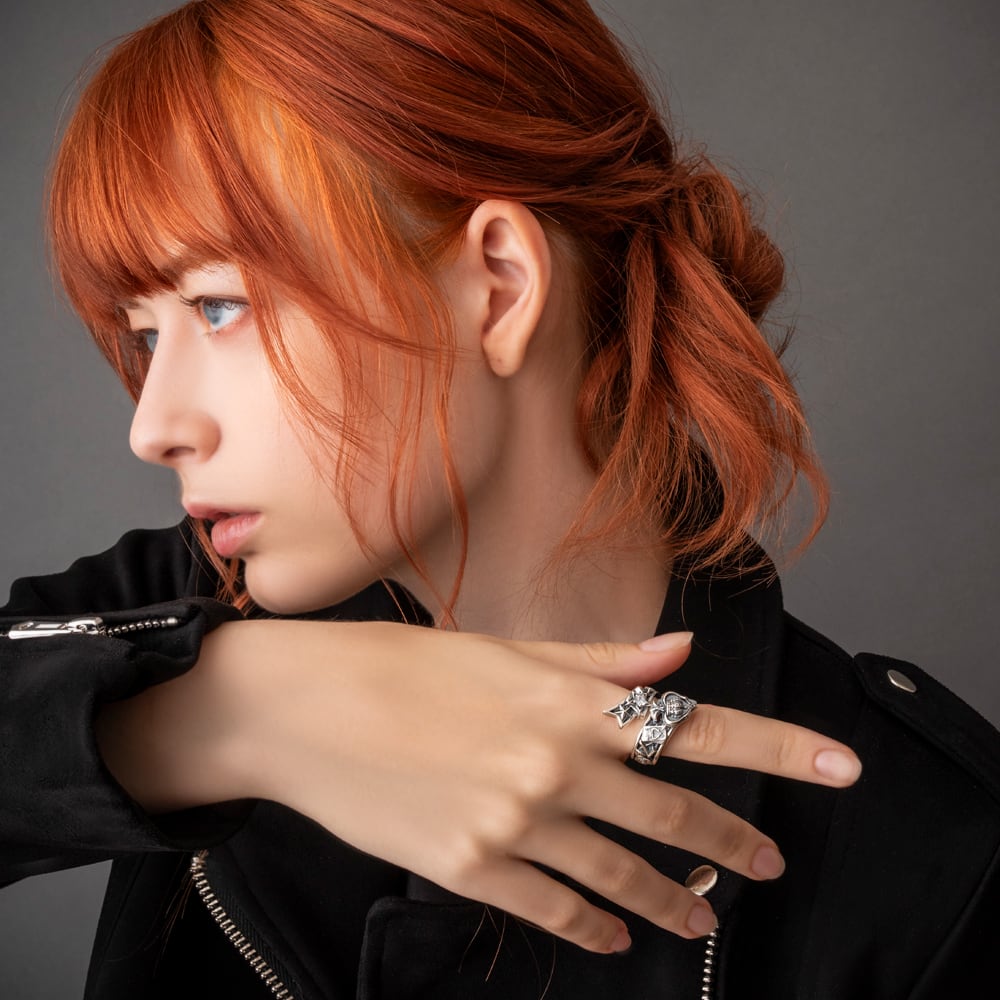 スペードリング AKR0062 Spade ring シルバーアクセサリー Silver