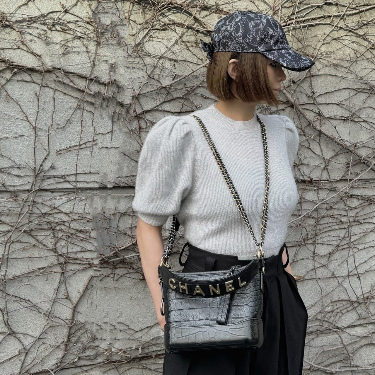 ラメニットプルオーバー Corinne シルバー | Cygne 