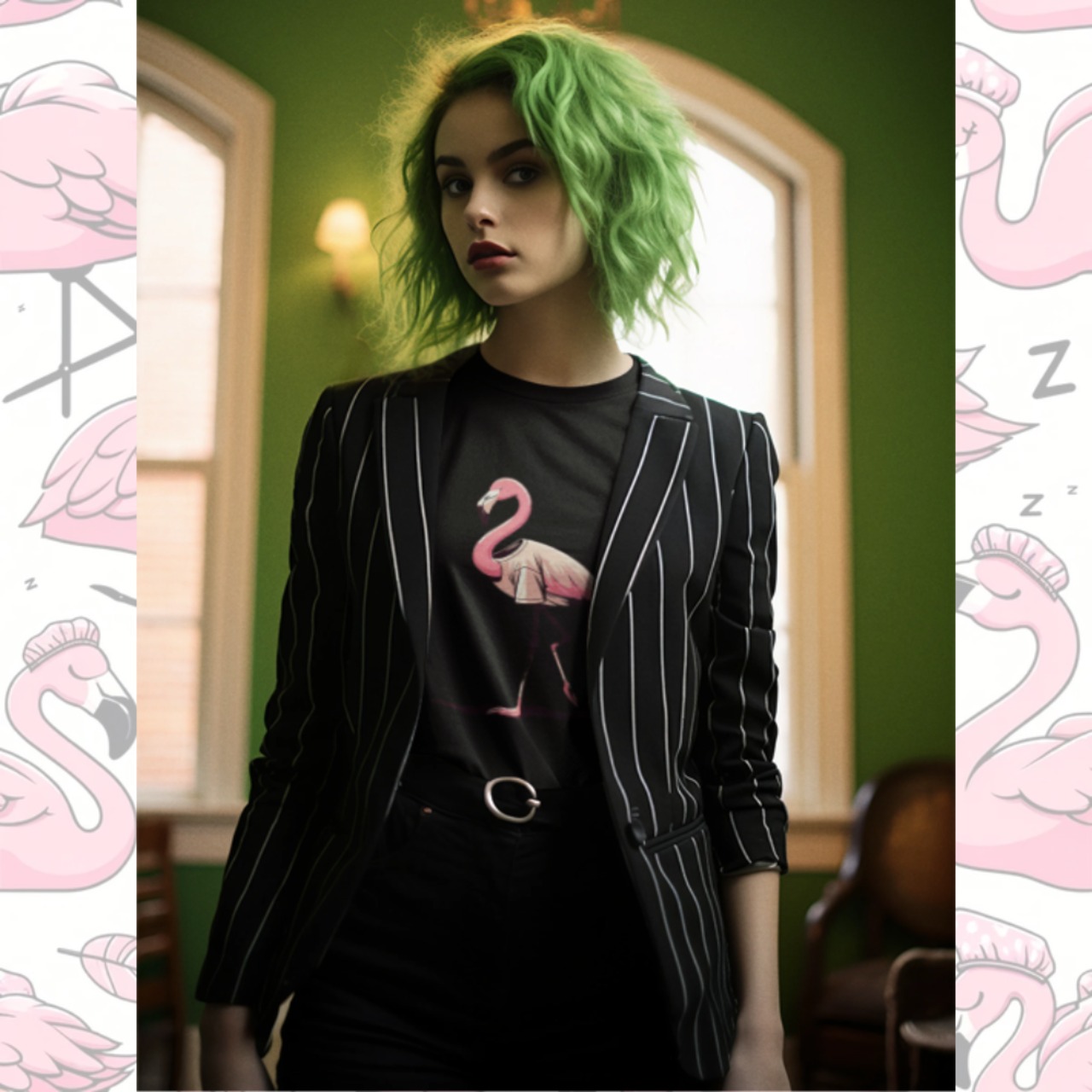 T-shirt -フラミンTシャツA 4113