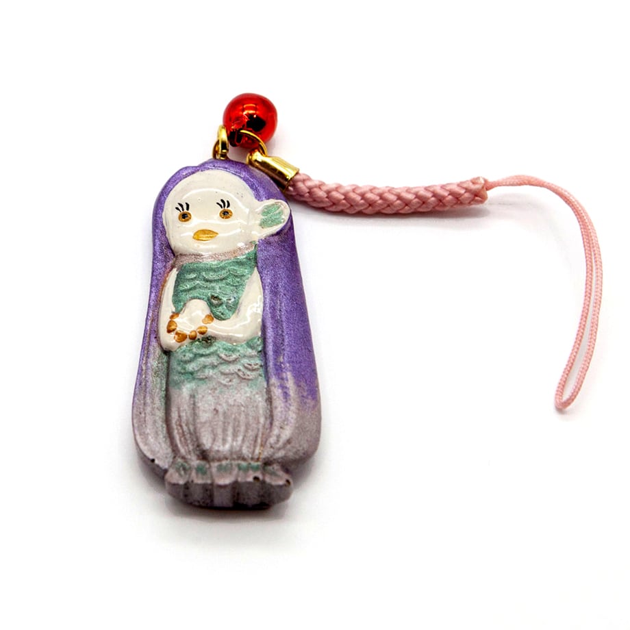 長岡仏壇 疫病退散「アマビエ観音」 ストラップ／ブローチ | kendenten