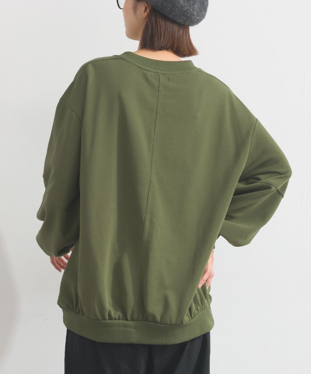 K53113 CVC裏毛CATface刺繍スウェットプルオーバー / CVC CAT Face