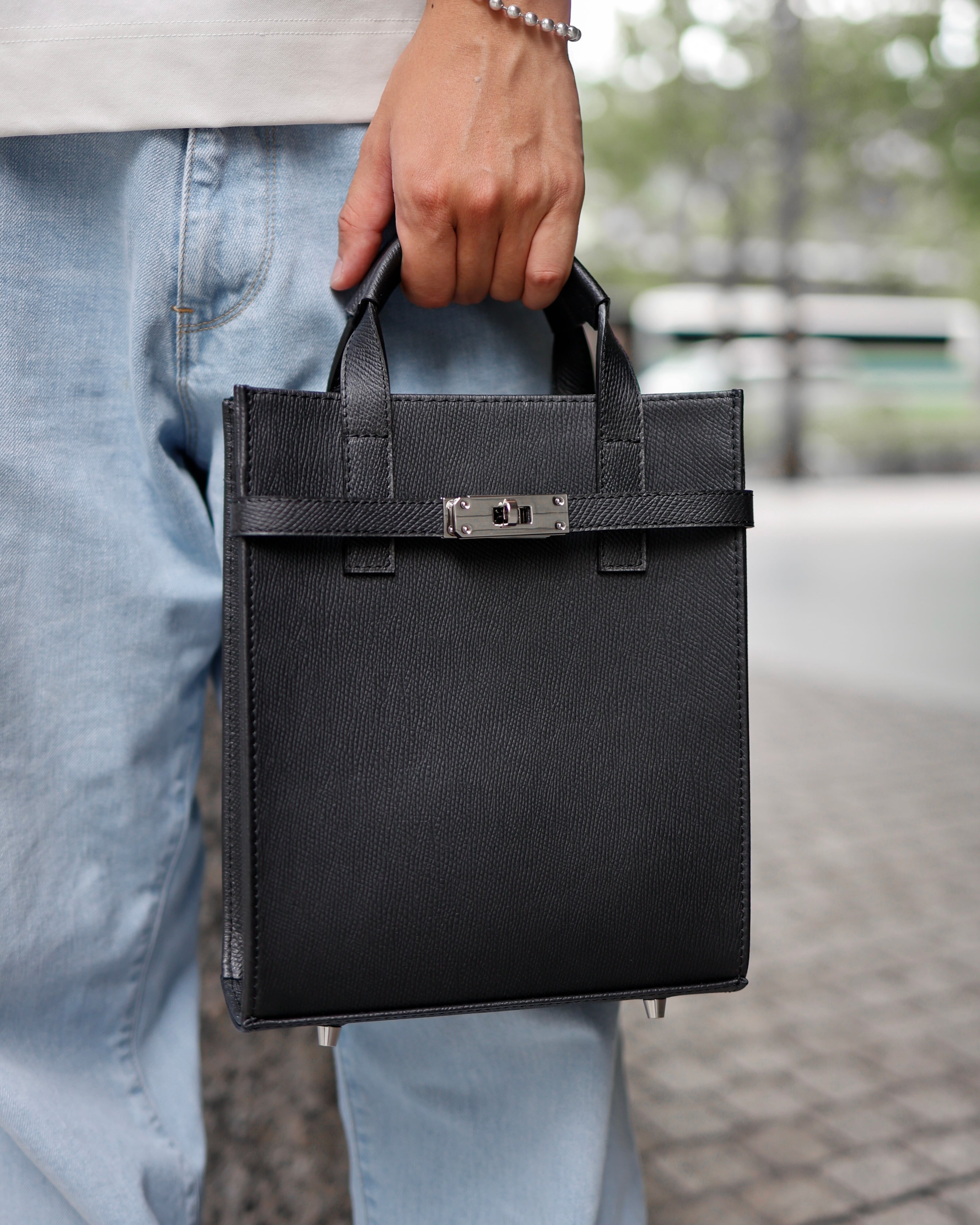 A-croire Metal Leather Mini Totebag【送料無料】 | EUROKENVY®︎