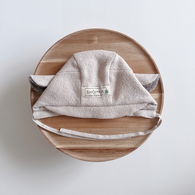 SHEEP OATMEAL ｜タイプ：Bonnet / ツバ：Brim / 耳：Alpaca