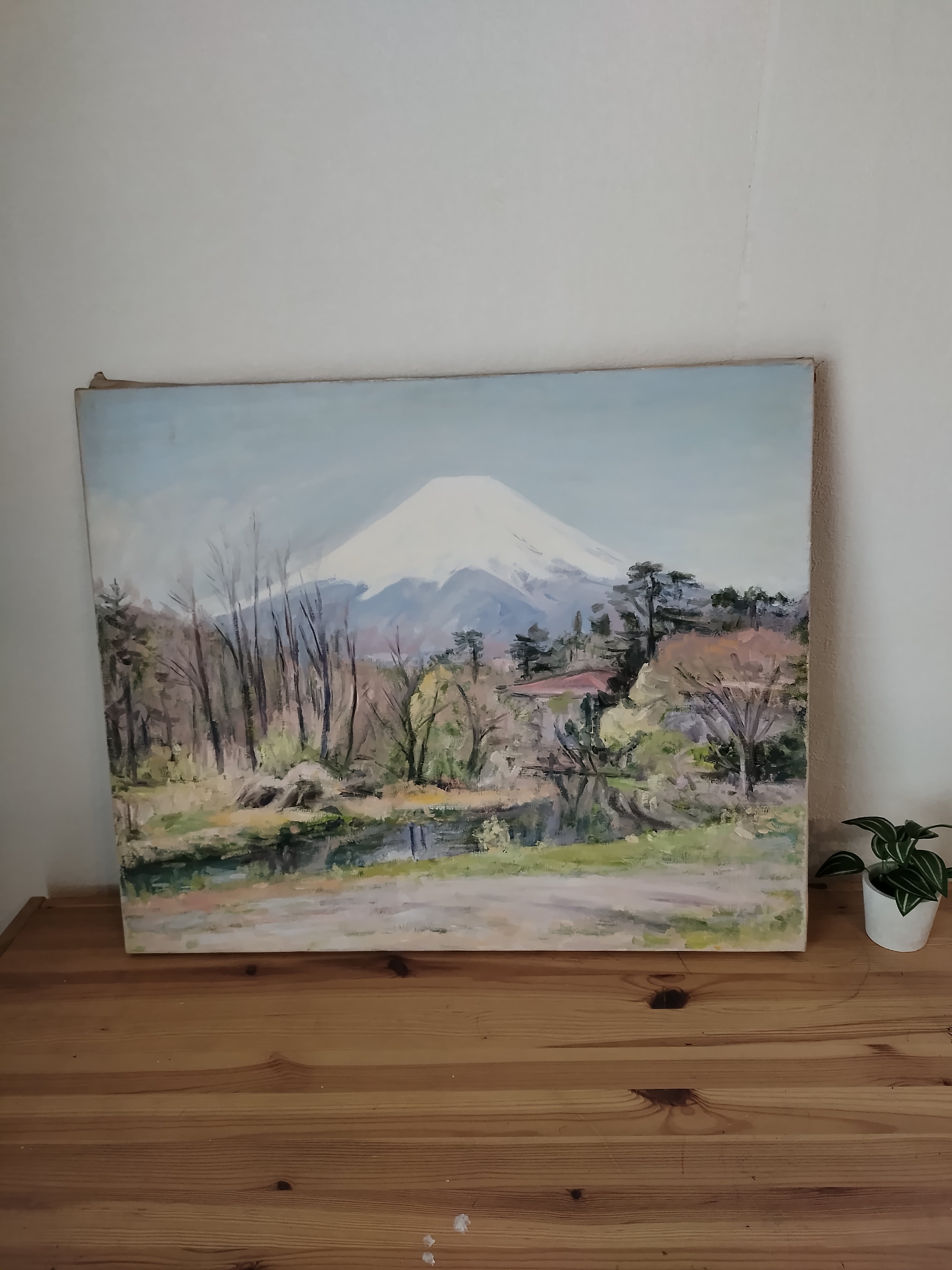 横山邦夫 油彩画ヨットF10