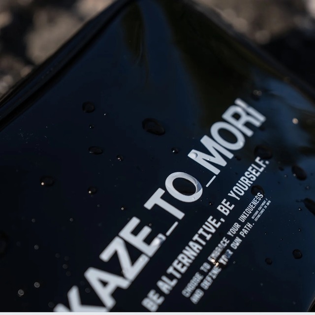 KAZE_TO_MORI 「COOL_PONCHO WITH SOFT_ZIPPER_BAG」