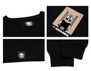 【HIPANDA】2328レディース クルーネック スウェット トレーナー