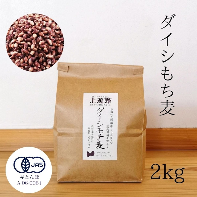 《令和5年産》 有機ダイシモチ麦 2kg