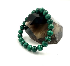 (01126)（1点のみ）（内径選べる）マラカイト　孔雀石　Malachite　【8.5-9mm】  ラウンドボール　ブレスレット　魔除け　厄除け　天然石　パワーストーン
