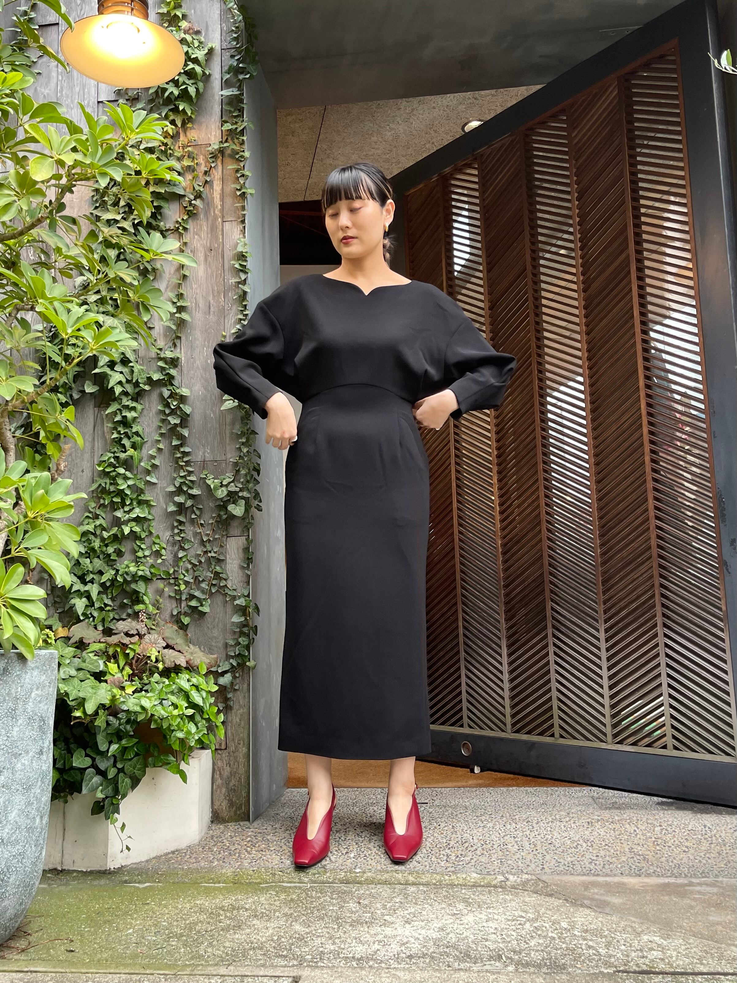Mame Kurogouchi マメクロゴウチ / Boat Neck Dress | TRENTオンライン 