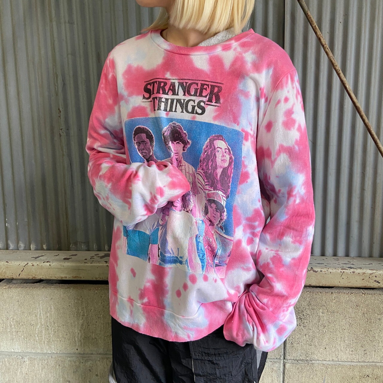 STRANGER THINGS ストレンジャーシングス タイダイ プリント 