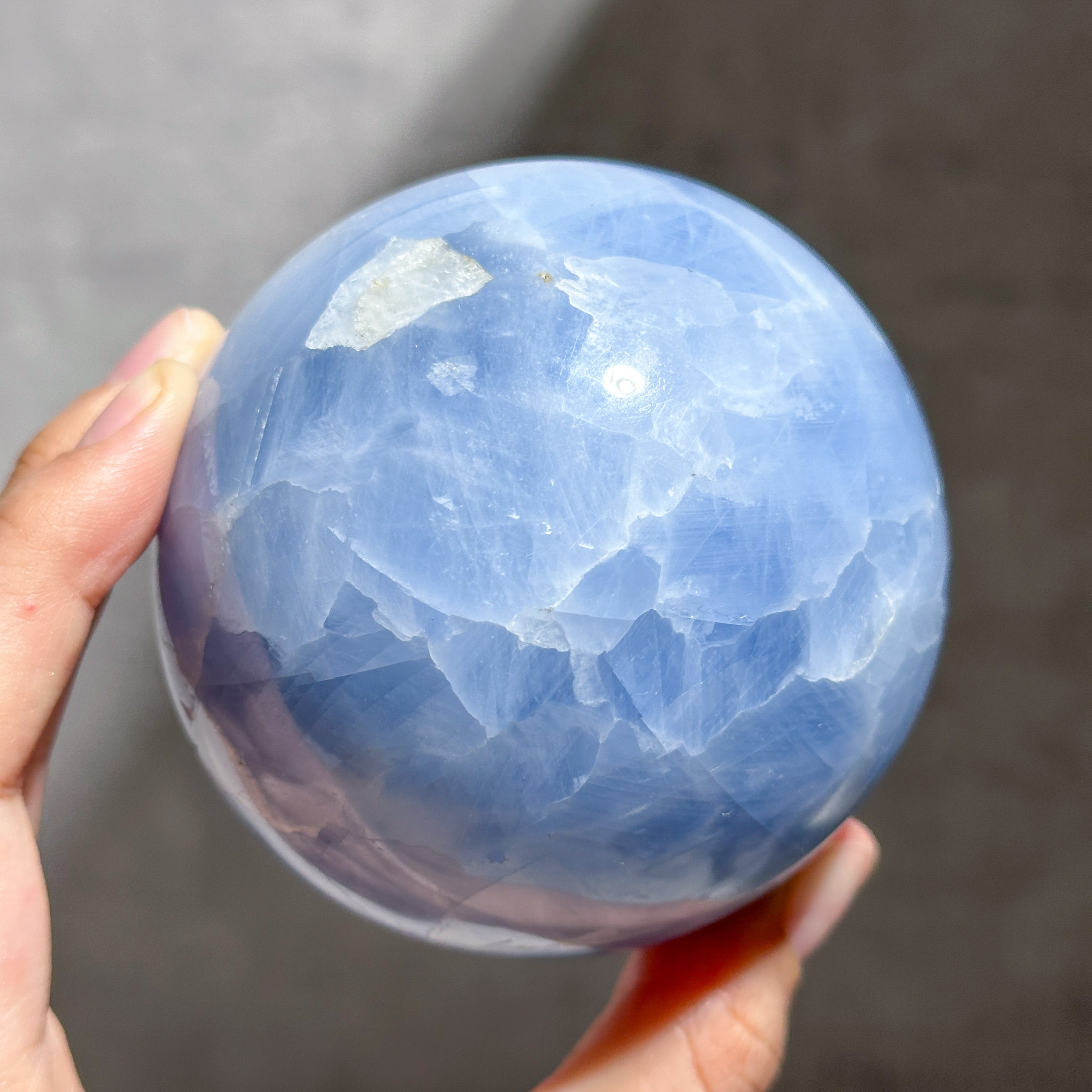 セレスタイト スフィア01◇ Celestite ◇ 天然石・鉱物
