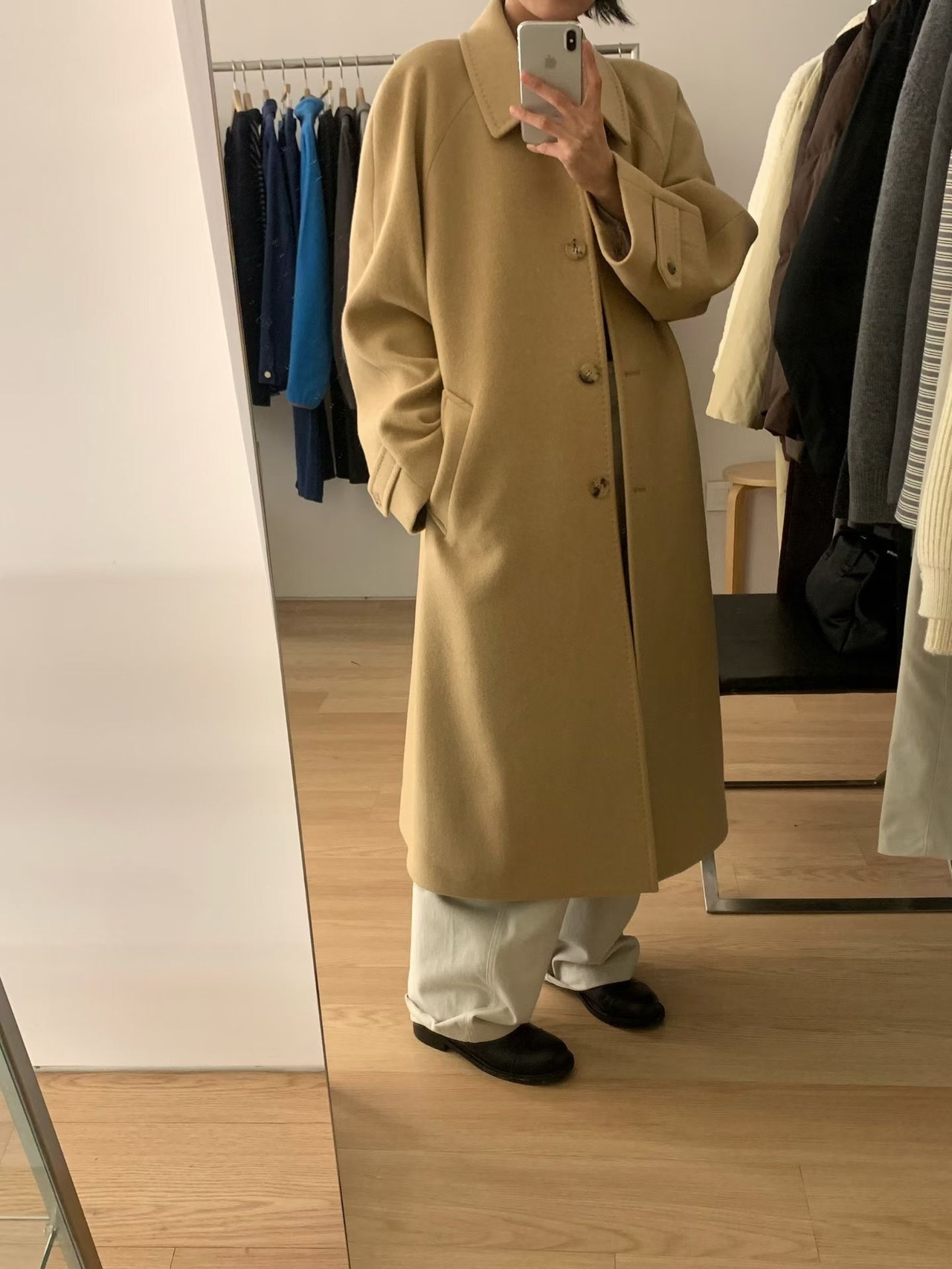 (予約) HAUS / Flos raglan coat 2color