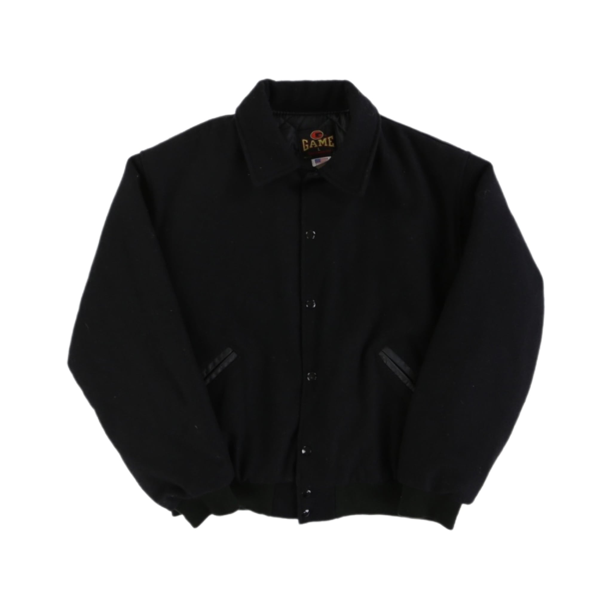 スタジアム　ジャケット オールメルトンウール 刺繍ロゴ 襟付スタジアムジャケット【FF-6357】 | cv