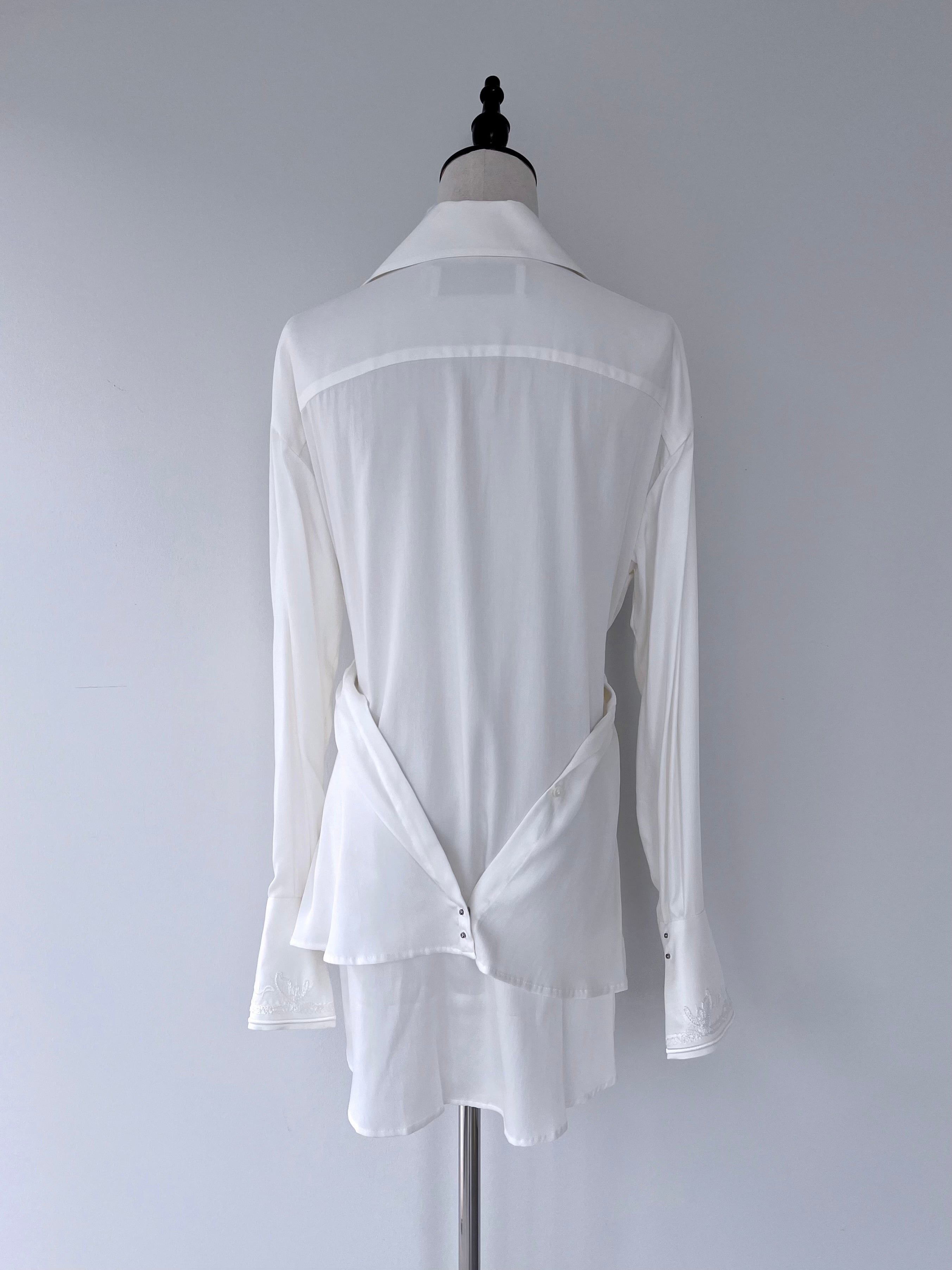 MURRAL 刺繍シャツ Cucurbita embroidered shirt (Black)