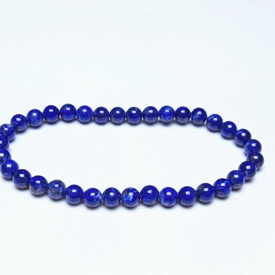 ラピスラズリ ブレスレット 5mm 一点物 メール便可 [M便 1/10] 111-48281