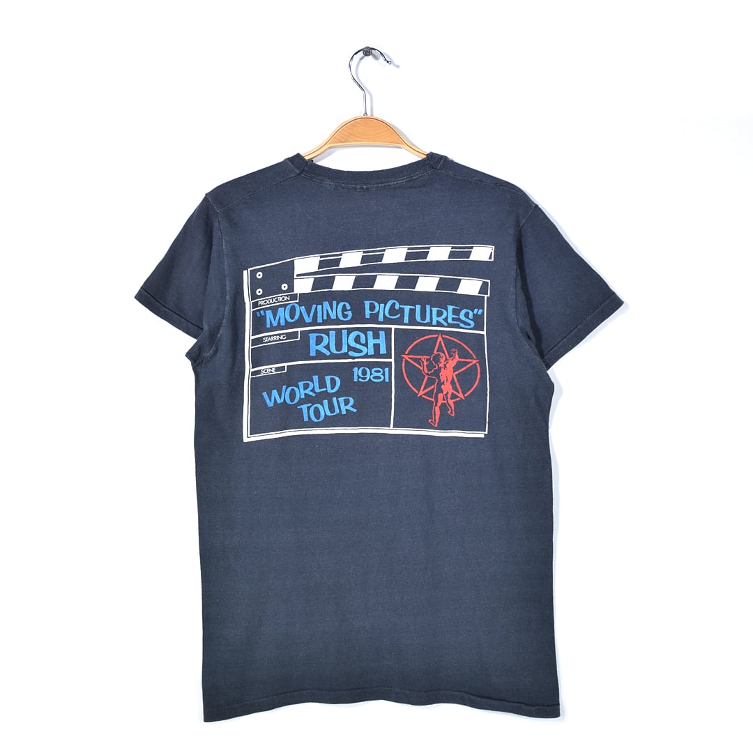 80s ラッシュ ヴィンテージロックTシャツ プログレ ブラック