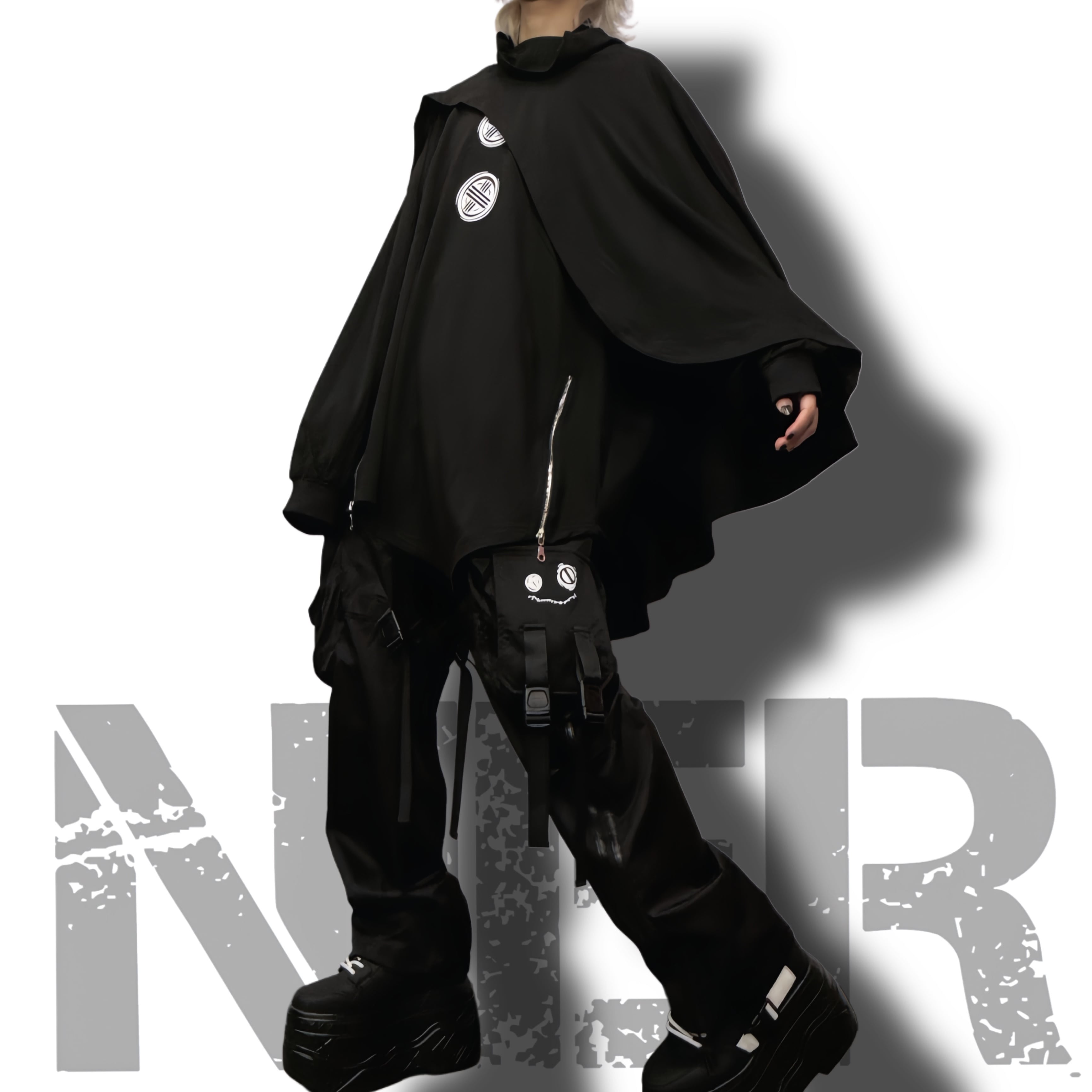 ポンチョ風UNISEX HIGH-NECK PULLOVER | NIER CLOTHING ポンチョ風UNISEX HIGH-NECK PULLOVER | NIER CLOTHING
