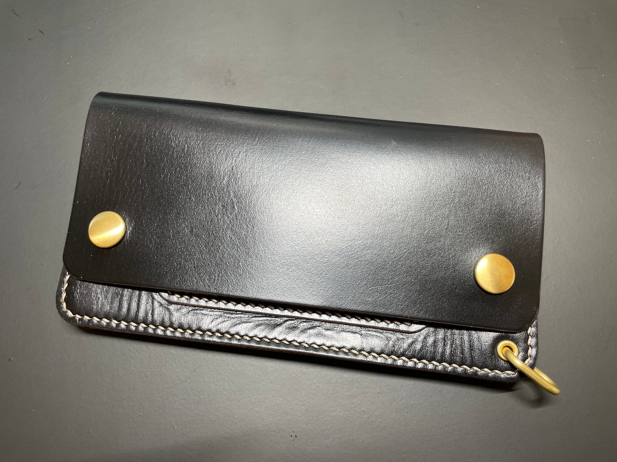 【在庫品】トラッカーウォレット/クロムエクセル・茶芯ブラック