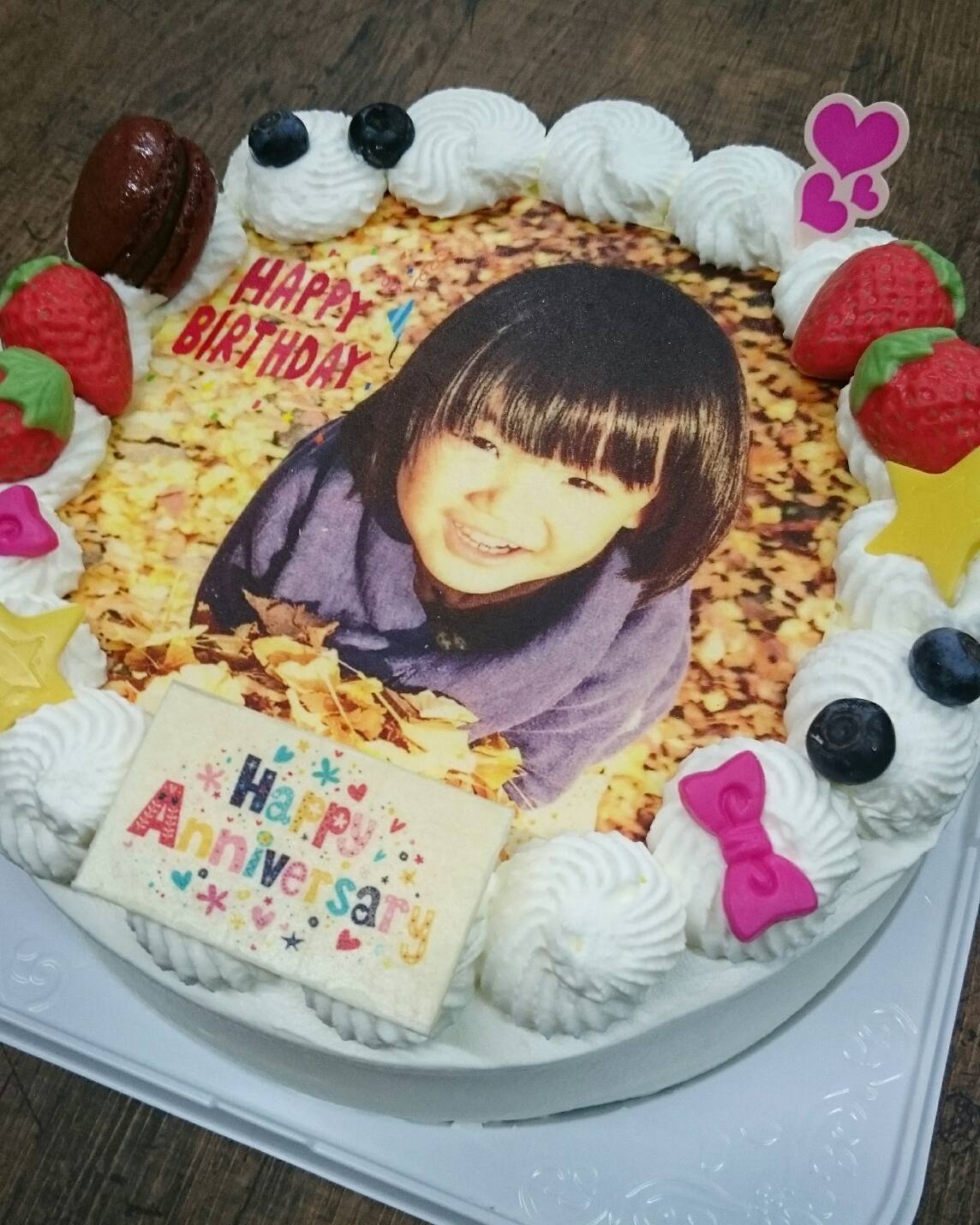 写真プリントケーキ 生クリーム 生チョコ ５号 15センチ 5 6人前 Eisendo