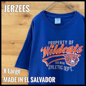 【JERZEES】WILDCATS  Tシャツ ベースボールロゴ XL ワイルドキャッツ US古着 アメリカ古着