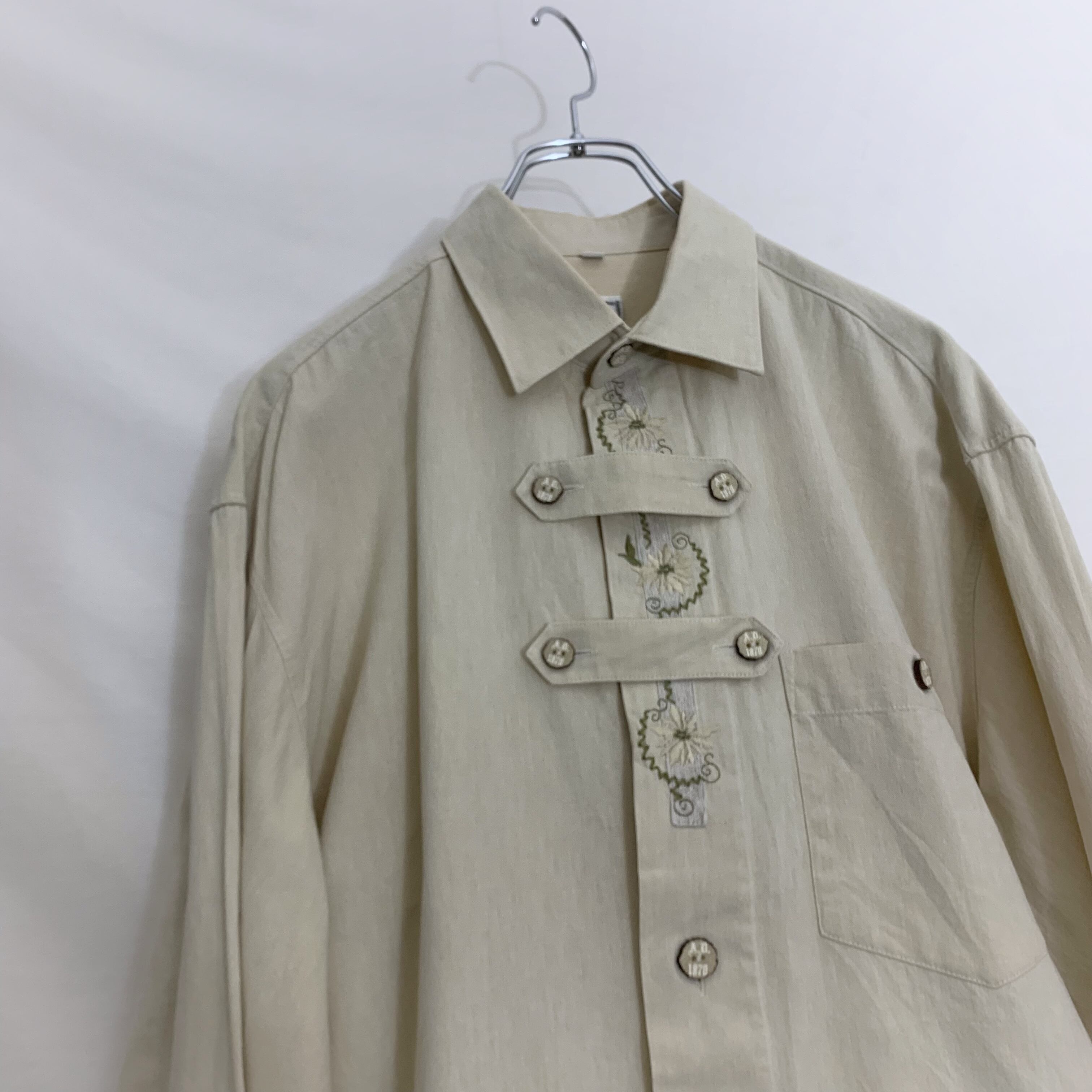 チロリアンシャツ チロルシャツ オーストリア ユーロ ワークシャツ